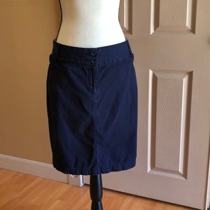 Lands End navy blue skirt